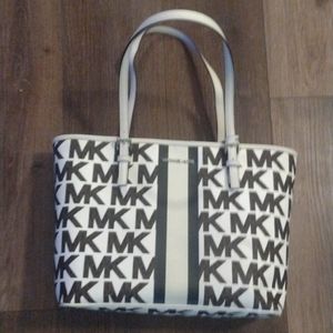 Large MK white Michael Kors tote